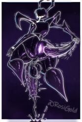 2025 2:3 5_fingers anal_fluids antlers anus ass backsack balls big_butt big_penis black_body bodily_fluids deltarune ejaculation english_description erection fingers floating genitals hi_res horn humanoid_genitalia humanoid_penis looking_back male marigold_rosi not_furry penis rear_view roaring_knight saggy_balls scrotum_flap shadow_creature solo thick_thighs undertale_(series) vein veiny_penis