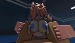 3d 3d_(artwork) 3d_model 3d_render anthro breast_grab cum cum_in_pussy cum_inside cum_leaking cumflation cumshot female furry human inflated_belly inflation kaiju_paradise lactation male pseudo_shork_(kaiju_paradise) pussy ravenuwu roblox self_upload sex shark vaginal_penetration