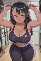 2d ai_generated animated animated cartoon cartoonish cartoony dark-skinned_female looking_at_viewer nagatoro_hayase needmymommy please_don't_bully_me,_nagatoro tagme video western_art