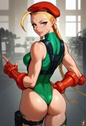 1girls ai_art ai_assisted ai_generated artist_logo artist_name artist_signature artist_upload ass ass_crack ass_focus beret big_ass blonde_eyebrows blonde_female blonde_hair blonde_hair_female blue_eyes braided_hair braids breasts british british_female butt_crack butt_focus cammy_white capcom dat_butt female gym leotard light-skinned_female light_skin looking_at_viewer red_beret scar self_upload sideboob sinandsketch solo solo_female solo_focus street_fighter street_fighter_6 street_fighter_ii street_fighter_iv street_fighter_v twin_braids