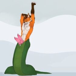 1:1 2025 2_penises absurd_res animal_genitalia animal_penis anthro apode brown_hair canid canine canine_genitalia canine_penis countershading diphallia diphallism draconcopode forked_tongue fox genitals green_body green_scales hair hand_behind_head hi_res knot knotted_penis lamia legless male mammal multi_genitalia multi_penis naga neck_tuft nude open_mouth orange_body penis reptile scales scalie serpentine siberian4ahuininik simple_background smile snake solo split_form tan_body tan_countershading tongue tongue_out tuft vertical_diphallism werefox_(character)