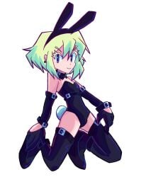 androgynous bunny_ears bunnysuit clothed clothing crossdressing femboy lio_fotia male promare solo twink