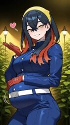 ai_art ai_assisted ai_generated ass belly belly_expansion big_ass big_belly big_breasts big_breasts black_hair breasts carmine carmine_(pokemon) chubby curvy female female hot huge_breasts long_hair pokemon pokemon_(game) pregnant red_hair solo voluptuous voluptuous_female white_skin yellow_eyes
