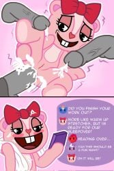 3boys anal cum cum_in_ass furry gangbang giggles_(htf) happy_tree_friends male on_phone texting weirdkoaladream