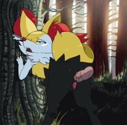 1boy 1girls 3_fingers against_tree ahe_gao anal anal_sex anatomically_correct anatomically_correct_pussy animal_genitalia animal_pussy animated anus ass bent_over big_ass big_ears big_tail black_fur bouncing_breasts braixen breasts canine canine_pussy claws closed_eyes disembodied_penis erection eyelashes fangs female forest fox from_behind_position fur furry half-closed_eyes human inner_ear_fluff interspecies looking_back looking_up loop male mammal nintendo nude open_mouth orange_fur outdoors outside penetration penis pokémon_(species) pokemon pokemon_(species) pokemon_xy pokephilia pussy raised_tail rear_view red_eyes rolling_eyes saliva scratch_marks sex small_breasts spazkid straight tail teeth thick_thighs tongue tongue_out tree veins veiny_penis video_games wet white_fur wide_hips yellow_fur