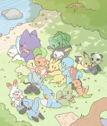absurd_res anal anal_sex anthro anus ass balls blush bulbasaur charmander chespin chikorita emolga erection facesitting fellatio forest generation_1_pokemon generation_2_pokemon generation_3_pokemon generation_4_pokemon generation_5_pokemon generation_6_pokemon generation_8_pokemon gengar genitals group group_sex hi_res kerchief larvitar male male/male male_penetrated male_penetrating male_penetrating_male mudkip neckerchief neckwear nintendo oral orgy pachirisu pancham penetration penile penile_penetration penis penis_in_ass pichu pikachu plant pokemon pokemon_(species) redbean1204 riolu scorbunny sex shinx sitting_on_another squirtle tree