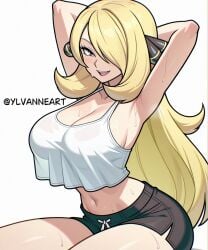cynthia (pokemon) from nintendo by ylvanne