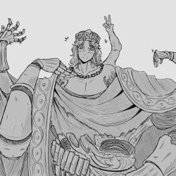 1girls artist_request big_breasts breasts busty circlet crown curves curvy curvy_female curvy_figure elden_ring female fromsoftware genderbend genderswap godrick_the_grafted headband huge_breasts johnholl0w large_breasts monster monster_girl rule_63 tagme tagme_(artist)