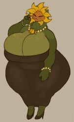 1girls big_breasts chubby chubby_female curvy curvy_female huge_breasts plants_vs_zombies primal_sunflower_(pvz) thecoatl034 thick_thighs voluptuous voluptuous_female