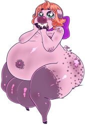 alpha_channel anthro ass balls belly big_balls big_belly big_butt conba_(freamen101) desbjust dessert domestic_pig doughnut food genitals hair heart_eyes heart_symbol hi_res huge_balls huge_belly huge_butt hyper hyper_balls hyper_genitalia lips male mammal navel nipples obese orange_hair outie_navel overweight pastry pig_nose pink_body pink_skin purple_bow solo suid suine sus_(pig) thick_bottom_lip thick_thighs
