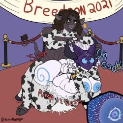 2021 absurd_res all_fours animal_noises animal_print animal_print_thigh_highs anthro anthro_on_anthro anthro_penetrated anthro_penetrating anthro_penetrating_anthro areola artist_name ass belly big_breasts big_butt black_body blue_areola blue_eyes blue_markings blue_nipples blue_sclera bodily_fluids bottomless bottomless_anthro bottomless_male bovid bovine breasts breeding_kink brown_hair bull_(giegues) caprine cattle clothed clothing cloven_hooves colored competition cow_print cow_print_armwear cow_print_panties cow_print_thigh_highs cow_print_topwear crybabytomix cum cum_in_vagina cum_inside cum_on_ground cum_overflow cum_splatter dialogue digital_drawing_(artwork) digital_media_(artwork) doggy_style duo ear_piercing ear_tag ejaculation english_text excessive_cum excessive_genital_fluids exposed_breasts eye_roll fake_horns female female_anthro female_penetrated floppy_ears from_behind_position fur fur_markings genital_fluids green_eyes gushing hair hair_grab heart_eyes heart_symbol hi_res hooves horn horn_grab impregnation inflation inflation interspecies interspecies_impregnation kindred_(lol) lamb_(lol) league_of_legends legwear looking_pleasured lop_ears male male/female male_anthro male_penetrating male_penetrating_female mammal markings mask mooing nipples onomatopoeia orgasm ovum pattern_clothing pattern_legwear pattern_thigh_highs penetration piercing plap pulling_hair riot_games scut_tail sex short_tail smack_(sound_effect) sound_effects sperm_cell tail talking_to_another tears tears_of_pleasure tencent text thick_thighs thigh_highs tongue tongue_out touching_hair twitter_handle unguligrade vaginal_fluids wearing_mask white_body white_fur white_hair wide_hips