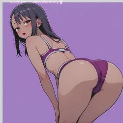 2d ai_generated animated animated cartoon cartoonish cartoony dark-skinned_female looking_at_viewer nagatoro_hayase needmymommy please_don't_bully_me,_nagatoro tagme video western_art