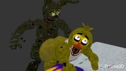 chica (fnaf) from five nights at freddy's by squidwardsfm