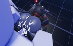 (tdx) 1boy 1boy1girl 1girls applemcx ass black_hair blush closed_eyes clothes_ripping clothes_sex cum cum_in_ass cum_in_pussy custom_character dummy_(roblox) faceless_female female neko neko_girl neko_sniper penis roblox roblox_game roblox_studio sniper sniper_(tdx) sniper_rifle tower_defense_x