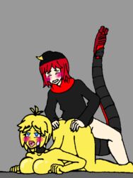 1boy 1boy1girl 1girls artist_self-insert ass five_nights_at_freddy's five_nights_in_anime shinagawasama straight tagme toy_chica_(fnaf)