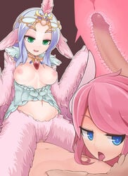 animal_humanoid avian avian_humanoid blue_eyes blue_hair breasts censored feathered_wings feathers female green_eyes group group_sex hair harpy harpy_(mon-musu_quest!) harpy_(monster_girl_quest) human human_on_humanoid humanoid licking male male_penetrating mammal mon-musu_quest:_paradox monster_girl monster_girl_(genre) monster_girl_quest navel nipple_lick nipples open_mouth penetration penis pink_hair pussy queen_harpy_(mon-musu_quest!) queen_harpy_(monster_girl_quest) sex straight straight_hair threesome tongue tongue_out vaginal_penetration video_games wings x-ray yeast