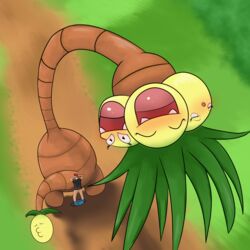 1boy 3_heads ahe_gao alolan_exeggutor ambiguous_gender anal arms_up back big_ass big_feet blush brown_eyes brown_skin closed_eyes clothed clothing conjoined dragon exeggutor eyelashes fangs feet female feral girly grass green_background green_hair half-closed_eyes hands_behind_head hat huge_ass human interspecies joe123123123 large_ass leaf long_hair long_neck male mammal multi_head nintendo nude open_mouth outdoors outside palm_tree pants pants_down partially_clothed plant pokémon_(species) poképhilia pokemon pokemon_rgby pokemon_sm pokemon_trainer scalie shirt shoes short_hair size_difference smile standing standing_sex teeth thick_thighs tongue tree video_games wide_hips