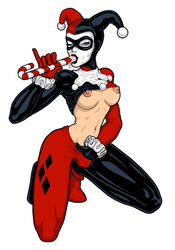 batman_(series) calibos dc_comics female female_only harley_quinn harley_quinn_(classic) human masturbation nipples solo tagme