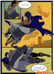 comic comics-toons.com dc_comics deathstroke female male okunev rachel_roth raven_(dc) slade_wilson smooth_skin teen_titans