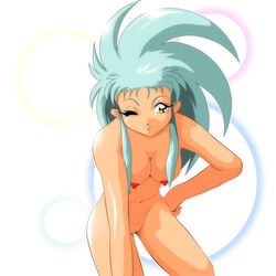 1girls breasts female female_only humanoid long_hair ryoko_hakubi solo tagme tenchi_muyo! white_background