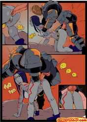 all_fours bent_over comic comics-toons.com dc_comics deathstroke doggy_style female from_behind male okunev rachel_roth raven_(dc) slade_wilson smooth_skin teen_titans