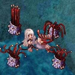 animated female_ejaculation lowres monster on_model penomena pixel_art priest priest_(ragnarok_online) priestess ragnarok_online rape sprite tentacle