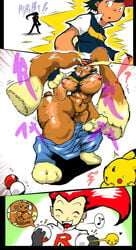 animal_ear animal_humanoid animal_pussy ash_ketchum barefoot blush bunny_ear comic crying feet female forced_transformation fur fur_ass fur_breasts fur_thick_thighs furry gender_transformation highres human identity_death jessie_(pokemon) large_breasts lopunny male_to_female monster_girl mtf_transformation musical_note nintendo nipples no_bangs nude paws pikachu poke_ball pokemon pokemon_(species) pokemon_transformation pokephilia pussy red_hair rule_63 satoshi_(pokemon) sweatdrop tail team_rocket tears tied_hair toes transformation twintails what