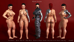 1girls 3d abs artist_name back_view bare_shoulders barefoot becarra belt big_breasts black_hair busty butt_crack cleavage curvy cyborg dat_ass english_text erect_nipple erect_nipples eyelashes female female_only front_view gray_eyes hairy_pussy hand_on_hip hands_on_hip hands_on_hips hourglass_figure human irina_dresslov looking_at_viewer looking_up mask multicolored_hair muscle muscular muscular_female naked nude pants pose posing pubes pubic_hair red_hair shadow shiny shiny_skin short_hair simple_background solo standing tattoo text vein voluptuous wide_hips