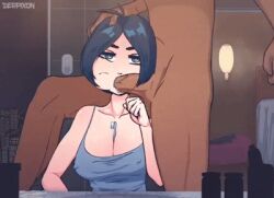 2025 2d 2d_animation animated bathroom big_breasts blank_stare breasts cheek_bulge clothed_female cum cum_in_mouth dark-skinned_male derpixon face_fucking female femsub horizontal_blowjob human male maledom nipples_visible_through_clothing nude_male penis pulsating_cumshot rape raped sex short_hair sideways_blowjob sideways_oral tagme time_stop toothbrush toothbrushing toothpaste uncensored