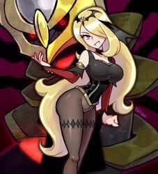 cynthia (pokemon) from pokemon by siczak