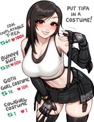 tifa lockhart from final fantasy by blushypixy
