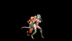 animated anthro_only bouncing_breast breasts crystal_fantasy defeat final_fantasy game game_cg no_sound pixel_art rydia tagme video