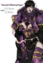 101ho 1girls armor black_hair breasts challenge chaos_(warhammer) child_bearing_hips corruption female horns medium_breasts no_bra panties piercing purple_eyes scar scars short_hair sister_of_battle sister_of_battle_challenge_(101ho) skirt slaanesh slaanesh_girl_(101ho) slaaneshi_cultist tattoo teasing teasing_viewer text thick_thighs thigh_highs thighhighs warhammer_(franchise) warhammer_40k wide_hips