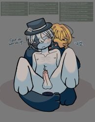 1boy 1boy1futa 1futa 1male1futa acceptance anal anal_insertion anal_sex annoyed arms artful_(die_of_death) ass bashful black_fur bottom boy chest chest_hair cute die_of_death_(roblox) duo duo_focus eyebrows eyebrows_visible_through_hair eyes face futanari hands hate_sex head insult insulting insulting_partner intersex legs legs_apart legs_spread magician magician_hat male man_nipples mequot mequotishere mouth nipples nose pawpads paws pictures_in_background self_upload stomach_tuft sweat sweatdrop sweating sybau tagme waist white_fur