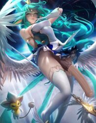 1futa animal_ears animal_genitalia animal_humanoid animal_penis canastus clothed clothing dickgirl edit equine_penis feathered_wings feathers futa_only futanari gloves green_eyes green_hair hair horn horsecock horsecock_futanari human_with_animal_genitalia humanoid intersex league_of_legends medial_ring penis solo soraka staff star_guardian star_guardian_series star_guardian_soraka video_games wings