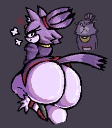 amysteriousmr blaze_the_cat bubble_ass bubble_butt felid feline felis mammal presenting_hindquarters sega simple_background sonic_(series) sonic_the_hedgehog_(series) thick_ass thick_thighs twitter_username