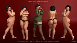 1girls 3d artist_name back_view bare_shoulders barefoot bbw becarra betty_hotchskiss big_breasts black_eyes black_hair busty butt_crack chubby cleavage covering covering_breast curvy dat_ass english_text erect_nipple erect_nipples eyelashes female female_only footwear front_view green_skirt half-dressed half_dressed hat hourglass_figure human legwear looking_at_viewer miniskirt naked no_bra nude open_mouth pose posing sandals see-through shadow shiny shiny_skin short_hair sideboob simple_background skirt solo standing stockings text thong topless voluptuous wide_hips