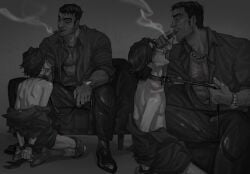 2boys 2d 2d_(artwork) arcane arcane_jayce arcane_viktor arched_back arms ass beard beard_stubble before_sex bigger_male black_and_grey black_and_white bondage brown_hair chair chair_position chair_sex cigar cigarette_in_mouth cigarette_smoke circumcised clothed_sex collar collar_pull color colored crying crying_male crying_rape_victim crying_with_eyes_open daddy daddy_and_twink dark-skinned_male dark_hair dark_skin digital_media_(artwork) disabled_male dominant_male fully_clothed gay gay_male gay_sex giopara hairy_arm hairy_chest hairy_legs hairy_male hands holding jayce jayce_giopara jayce_talis jayvik kneeling kneeling_on_ground league_of_legends leash leash_and_collar leash_pull leashed_collar light-skinned_male light_skin loving_it male male/male male_focus male_only masturbating_other masturbation moaning moaning_in_pleasure muscular muscular_male naked naked_male netcrow98 no_pants no_penetration nude nude_male pale-skinned_male pale_skin pants pants_down partially_clothed praise pre_sex riot_games romantic romantic_couple romantic_sex rough_sex school school_uniform sex shirt_down shoes sitting sitting_on_chair size_difference skinny_male smaller_male smoking smoking_cigarette smoking_fetish submissive_male tan_skin teasing tongue_out tongue_out_open_mouth twink viktor_(league_of_legends) yaoi