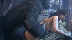 1animal 1girls 3d anal anal_noise anal_pounding anal_sex animated ape bent_over bestiality bouncing_ass bouncing_breasts british brown_eyes brown_hair congo dirty dismaysfm doggy_style edit european forest gorilla interspecies lara_croft lara_croft_(survivor) larger_male lerico213 moaning nipples nude ponytail pounding primate rape romantic_couple sound sound_edit source_filmmaker square_enix tomb_raider tomb_raider_(survivor) torso_grab tree video zoophilia