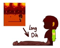 big_balls big_penis cock deltarune deltarune_chapter_5 deltarune_tomorrow dick huge_cock kris_(deltarune) meme sole_male undertale