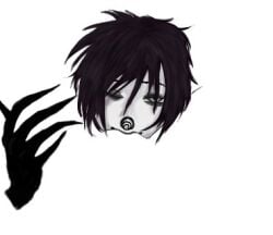 1boy 1girls anon anonymous_female black_claws black_hair black_hands clown clown_boy creepypasta cunnilingus cute cute_male eating_out eating_pussy female_pov hi_res high_quality high_resolution highres jester laughing_jack licking_pussy looking_at_viewer male/female male_focus monster_fucker negative_space_cunnilingus_(meme) one_eye_closed oral oral_sex painting_(artwork) romantic romantic_couple sharp_claws sharp_nails solo solo_focus teratophilia twitter_link unseen_character unseen_female unseen_female_face watermelon_trend white_eyes winking_at_viewer y/n y/n_(your_name)