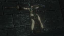 1boy 1girls 3d against_wall animated armor armored_female black_hair bound bound_wrists breeding_slave chained chained_wrists female_knight goblin knight knight_armor large_breasts larger_female ozisan rape restrained sex sex_slave short_hair slave smaller_male standing standing_missionary standing_sex tagme ugly_bastard vaginal_penetration vaginal_sex video waist_grab