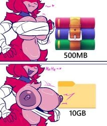 1girls big_breasts boob_squish breasts child_bearing_hips container_bondage curvy curvy_figure decompressed_file_meme enormous_breasts female female_only fexa fredina's_nightclub giant_breasts gigantic_breasts huge_breasts large_breasts massive_breasts meme stormkinght thick_thighs thighs thunder_thighs voluptuous voluptuous_female wide_hips