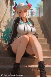 1girls ai_generated ass ass_focus big_ass big_breasts blush breast_grab breasts closed_mouth clothes clothing cute cute_face female female_focus female_only large_ass large_breasts light-skinned_female light_skin long_hair looking_at_viewer one_piece orange_eyes pussy sexy sexy_body sexy_female sexy_pose sitting white_hair yamato_(one_piece) younger_female