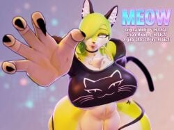 1girls 3d anthro big_breasts breasts busty cat_girl catgirl choker curvy curvy_figure enormous_breasts female female_only giant_breasts gigantic_breasts hand_on_hip hourglass_figure huge_breasts large_breasts little_cat massive_breasts meow_(little_cat) plump_thighs small_clothes thick_thighs thighs thunder_thighs underboob voluptuous voluptuous_female