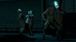 1girls 3d 4boys alley alleyway animated assisted_rape blonde_hair blue_eyes knocked_out large_breasts lookout mask masked masked_male mole mole_under_eye outdoors ozisan panties_aside rape restrained sex standing standing_missionary standing_sex tagme thighhighs vaginal_penetration video