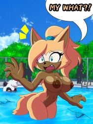 areolae boobs breasts female lemur mobian_(species) naked nipples nude pool skwid skwid_(artist) sonic_(series) sonic_the_hedgehog_(series) tagme tangle_the_lemur tits whisper_the_wolf wolf
