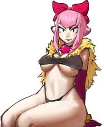 brawl_stars breasts cute_face female half_naked melodie_(brawl_stars) wide_hips