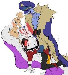 3boys caine_(the_amazing_digital_circus) coach_dictatorer_(the_amazing_digital_circus) kinger_(the_amazing_digital_circus) penetration sandwich_position sandwiched size_difference the_amazing_digital_circus threesome yaoi