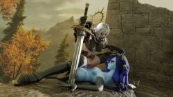 3d 3d_render adepta_sororitas armor armored_female armour ass belt big_ass big_boobs big_breasts big_butt bird_hands bird_legs blue_hair blue_skin breasts curvaceous curvaceous_female female female_focus forced futanari gold_jewelry holding_weapon horn horns monster_girl mounting nude nudity oiled oiled_skin open_air outside outside_sex pistol power_armor pubes pubic_hair purple_eyes rough_sex ryanreos samzan_(modeler) short_hair sisters_of_battle sword tattoo tzeentch violence warhammer_(franchise) warhammer_40k white_hair